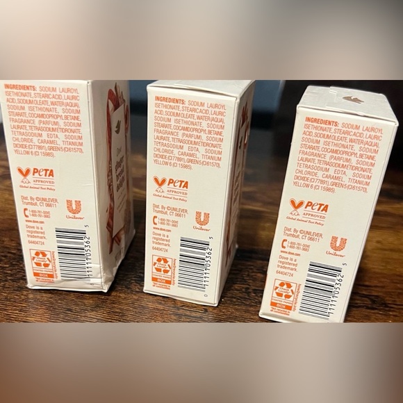 Dove Limited Edition Holiday Treats Gingerbread Delight Plant Based Bar Soap X 3 - Picture 5 of 12